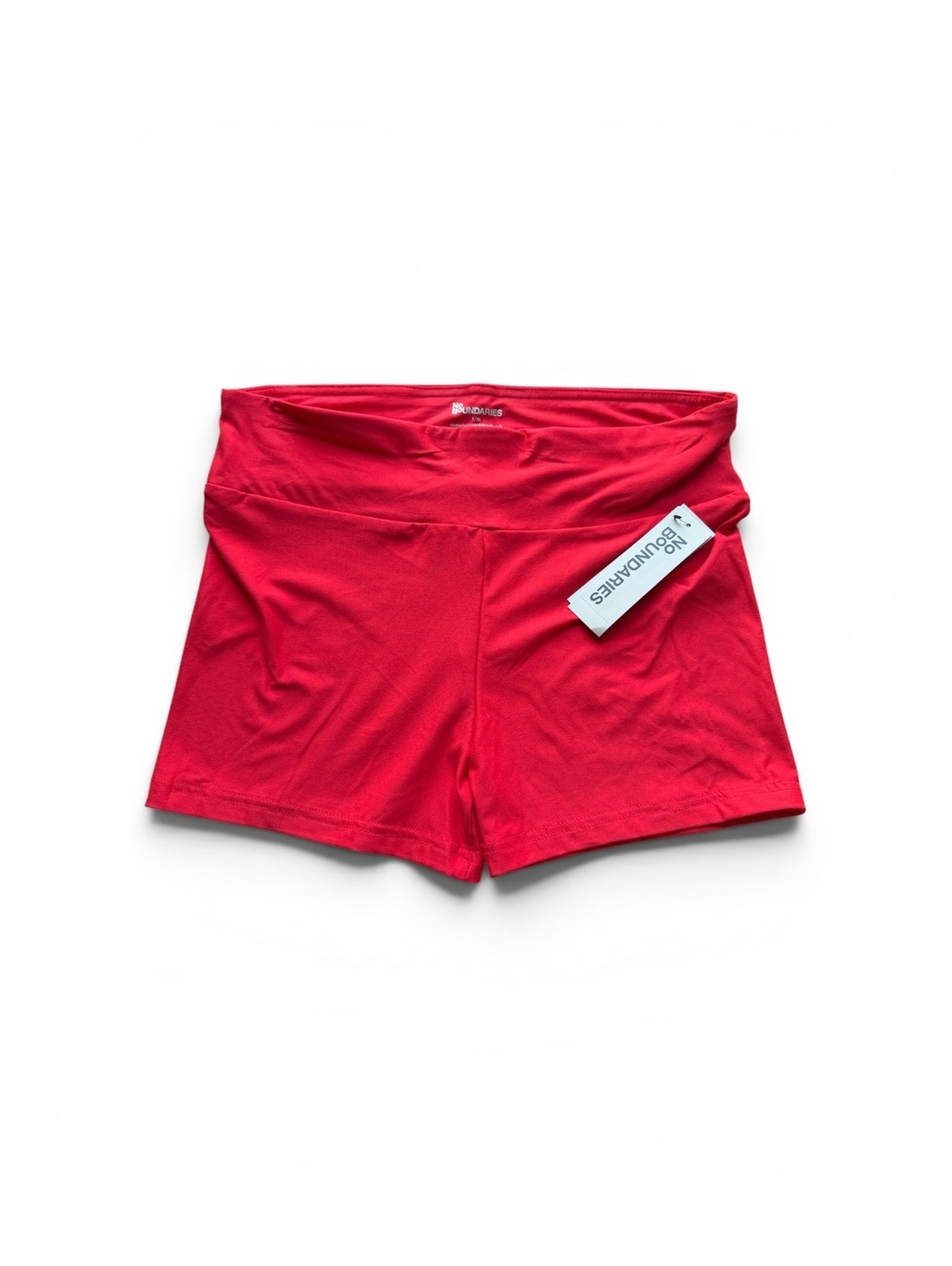 #603 No Boundaries Red High-Waisted Stretch Shorts L/XL - Picture 2 of 3